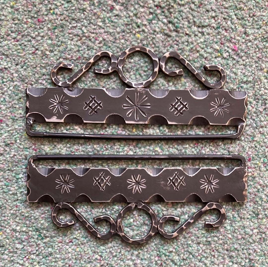 Stars and crosses Dark Bell Pull Fitting