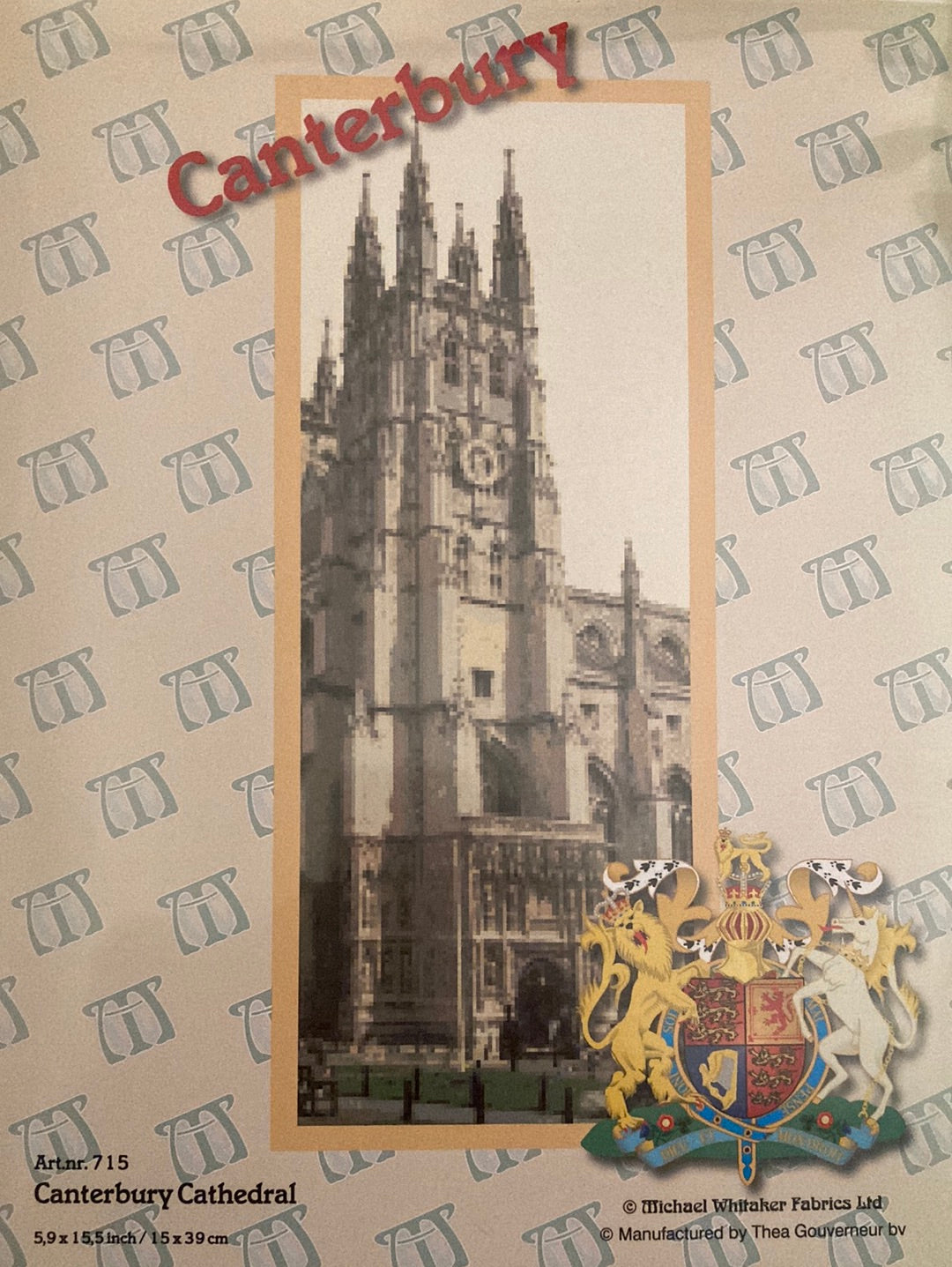 Canterbury Cathedral - Counted Cross Stitch Kit 715 (Vintage)