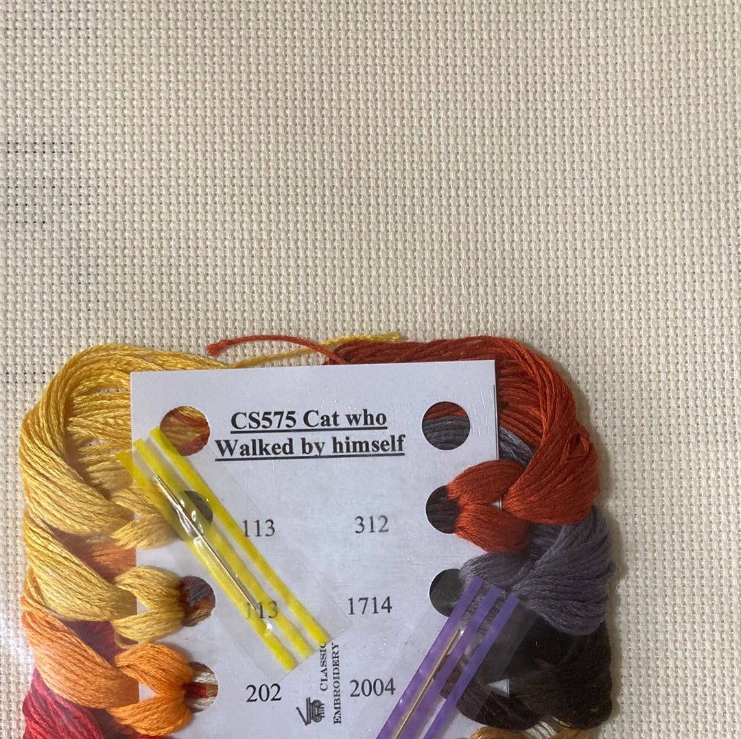 Classic Embroidery - The Cat who walked by himself