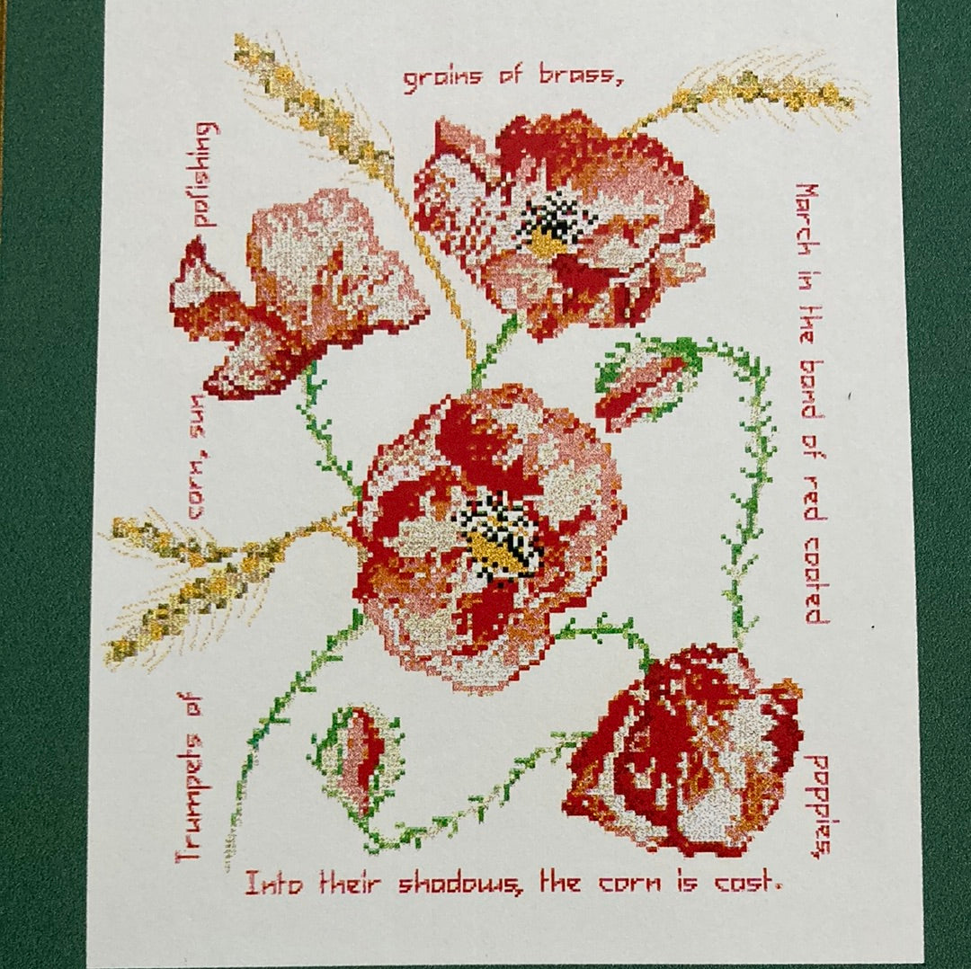 Heirlooms Needlecraft - Wild Flower Poetry Series - Poppies