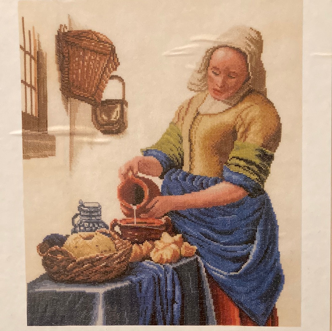 Lanarte Classic Cross Stitch Collection  - Milk Lady (Vermeer's Milkmaid)