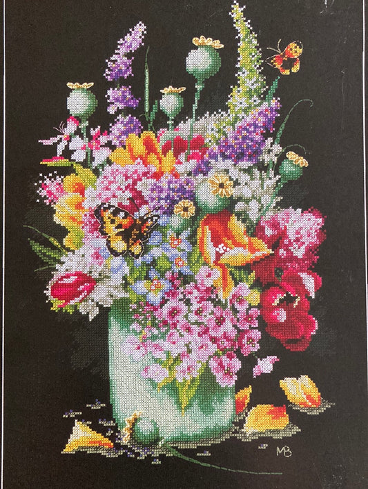 Lanarte (Marjolein Bastin) Cross Stitch Collection  - 'Flower Power Bouquet'