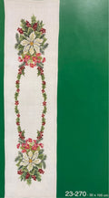 Christmas Table Runner - Begonia & Poinsettia