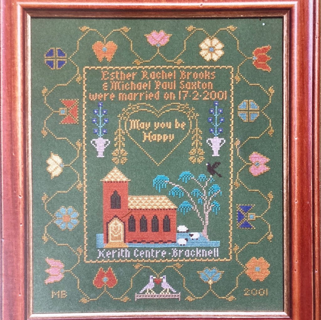 Moira Blackburn Samplers - Green Wedding Sampler