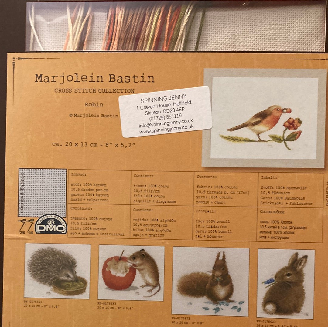 Lanarte (Marjolein Bastin) Cross Stitch Collection  - Robin