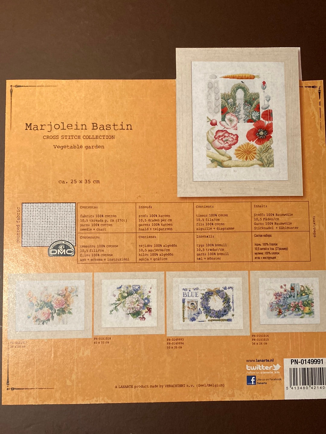 Lanarte (Marjolein Bastin) Cross Stitch Collection  - Vegetable Garden