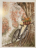 Lanarte Home and Garden Cross Stitch Collection  - Bike & Flower Basket