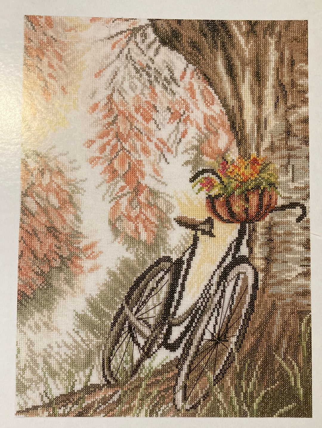 Lanarte Home and Garden Cross Stitch Collection  - Bike & Flower Basket