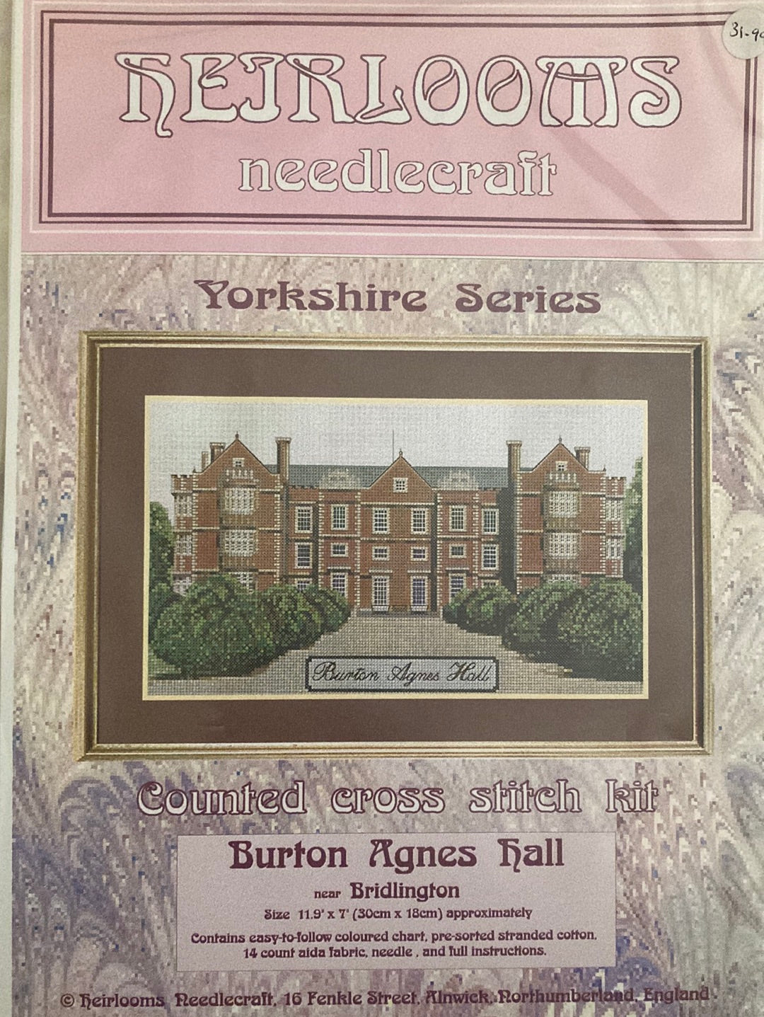 Burton Agnes Hall (Yorkshire Series) - Counted Cross Stitch Kit (Vintage)