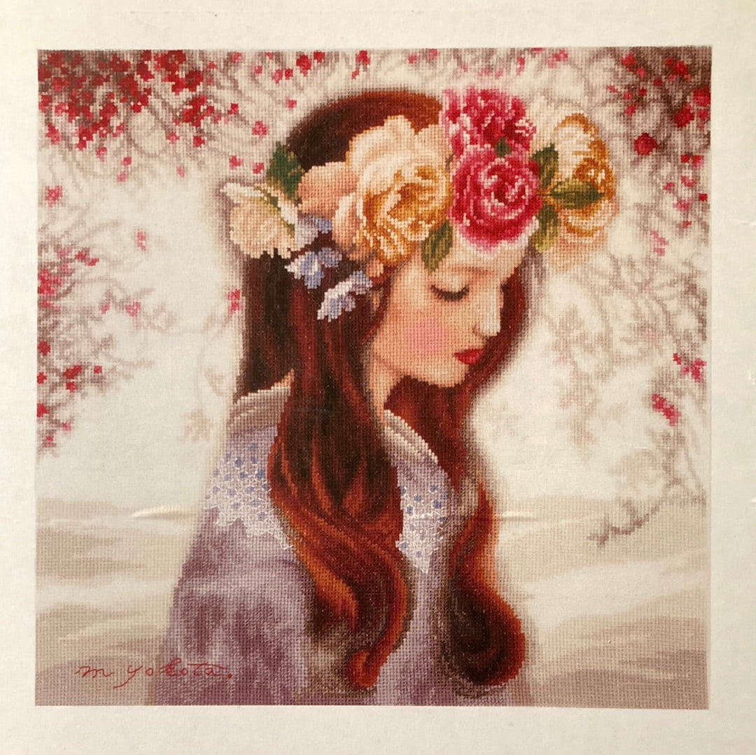 Lanarte Romance Cross Stitch Collection  - The Day when Flowers are Piled Up