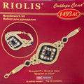 Bead & Gold Braid Bracelet Kit
