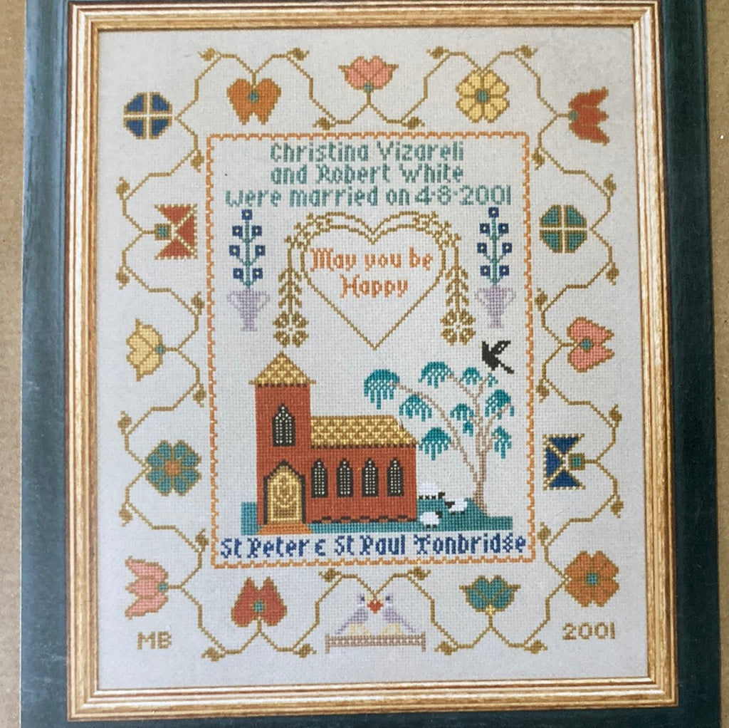 Moira Blackburn Samplers - Green Wedding Sampler