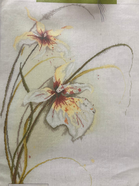 Lanarte Flowers & Gardens Cross Stitch Collection  - Orchid