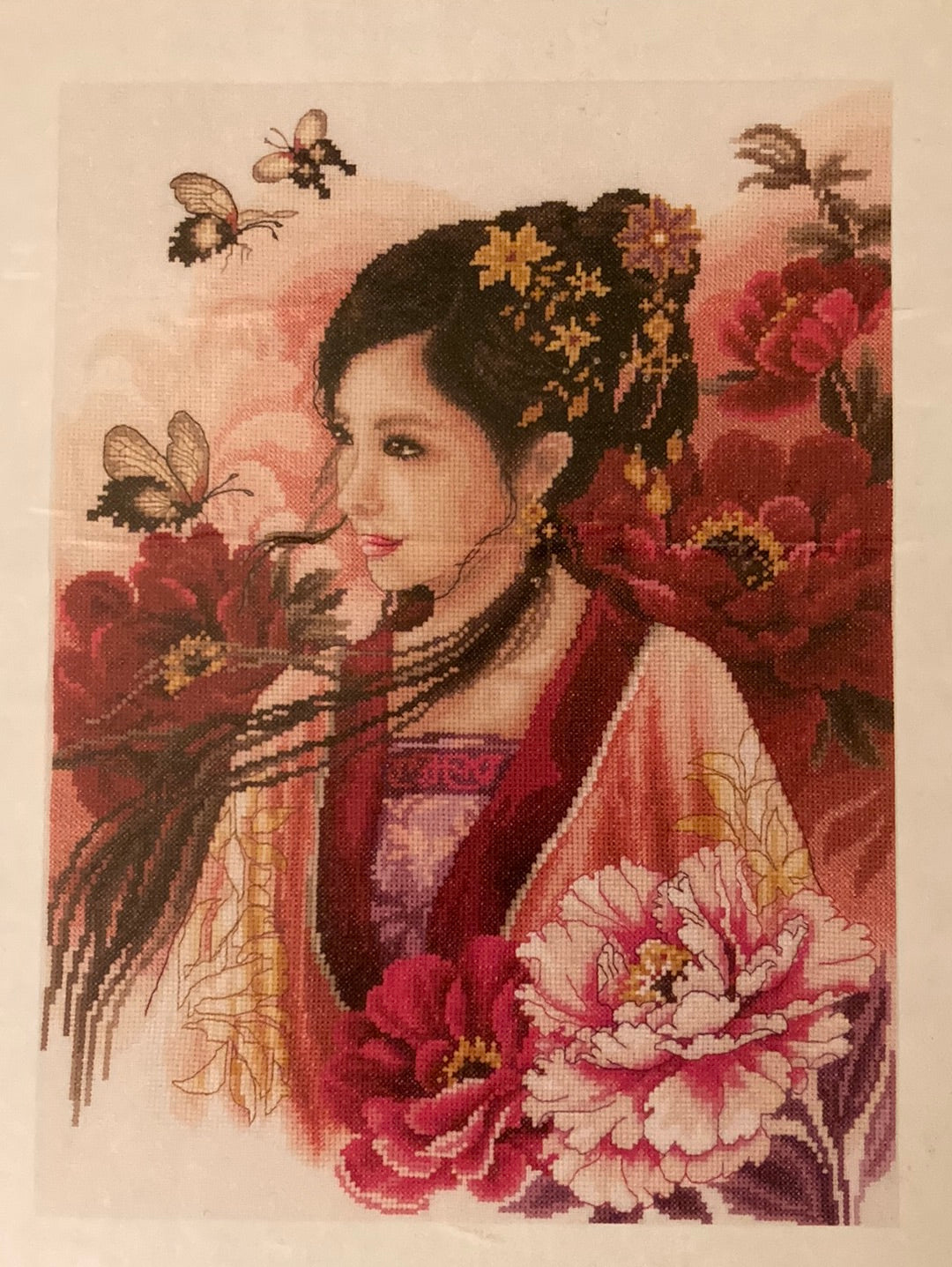 Lanarte Cultures Cross Stitch Collection  - Asian Lady in Pink