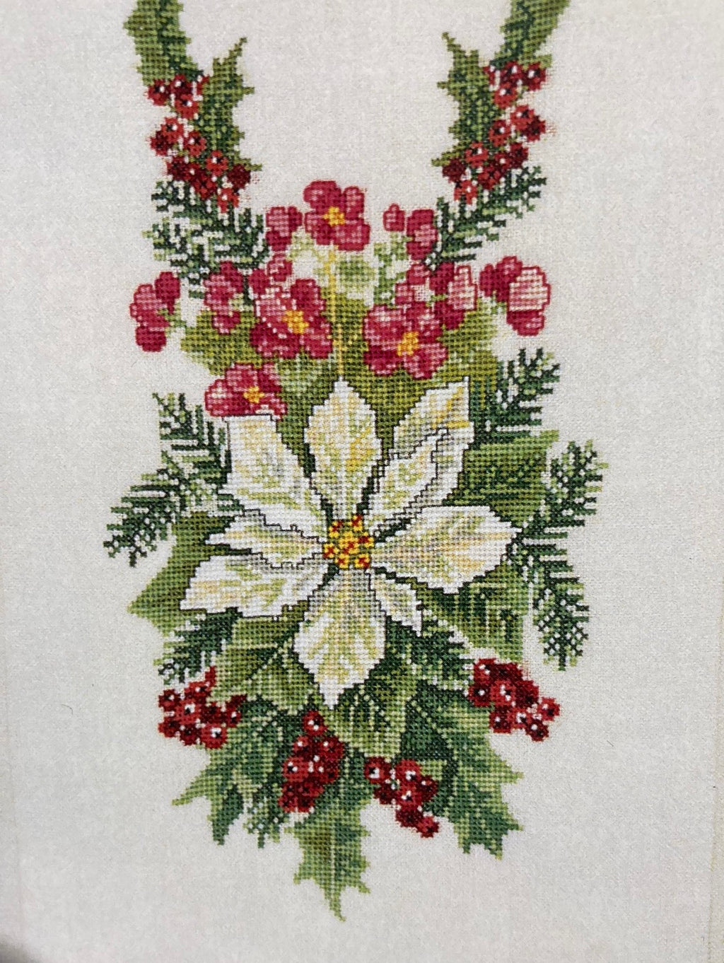 Christmas Table Runner - Begonia & Poinsettia