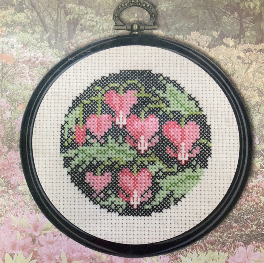 Dicentra with frame / Harebell with frame - pair