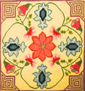 Jacobean Tile Tapestry Cushion Kit - Fox Tapestry Designs (Wales)