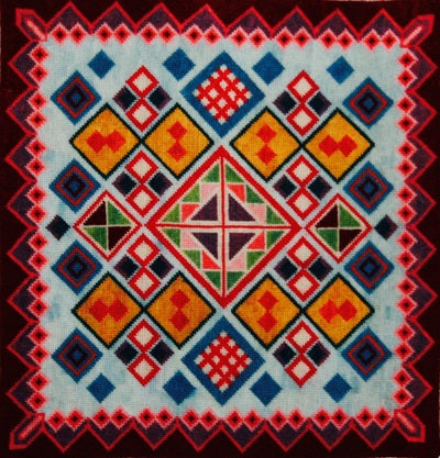 Kaleidescope Tapestry Cushion Kit - Fox Tapestry Designs (Wales)