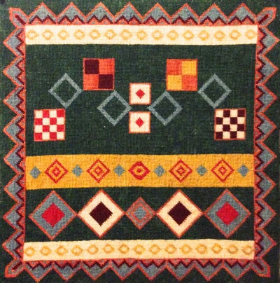 Kandinsky Tile Tapestry Cushion Kit - Fox Tapestry Designs (Wales)