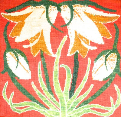 Lily Tile Tapestry Cushion Kit - Fox Tapestry Designs (Wales)