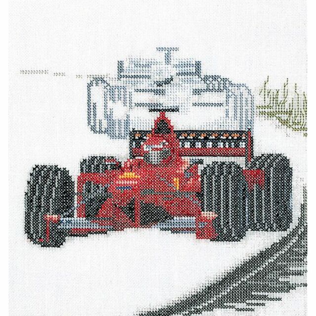 Thea Gouverneur Cross Stitch Kit - Auto Race / Formula 1 3052. 