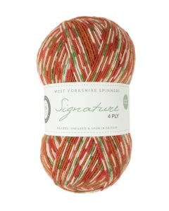 4-ply Signature Wool - West Yorkshire Spinners (suitable for socks) Plain & Country Birds